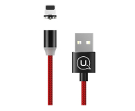 USAMS Kabel magnetyczny U-Sure lightning 1m 2,1A pleciony czerwony - 1568989 - zdjęcie 1